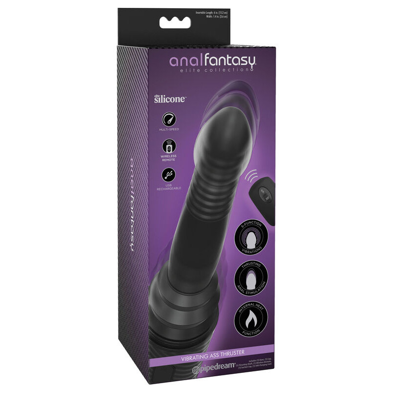 ANAL FANTASY ELITE COLLECTION - VIBRATEUR ANAL HAUT ET BAS ET EFFET CHALEUR
