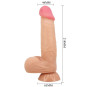 PRETTY LOVE - SÉRIE SLIDING SKIN GODE RÉALISTE AVEC VENTOUSE SLIDING SKIN TÉLÉCOMMANDE FLESH 21,8 CM