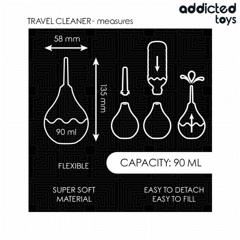 ADDICTED TOYS - NETTOYANT ANAL DE VOYAGE TAILLE S 90 ML