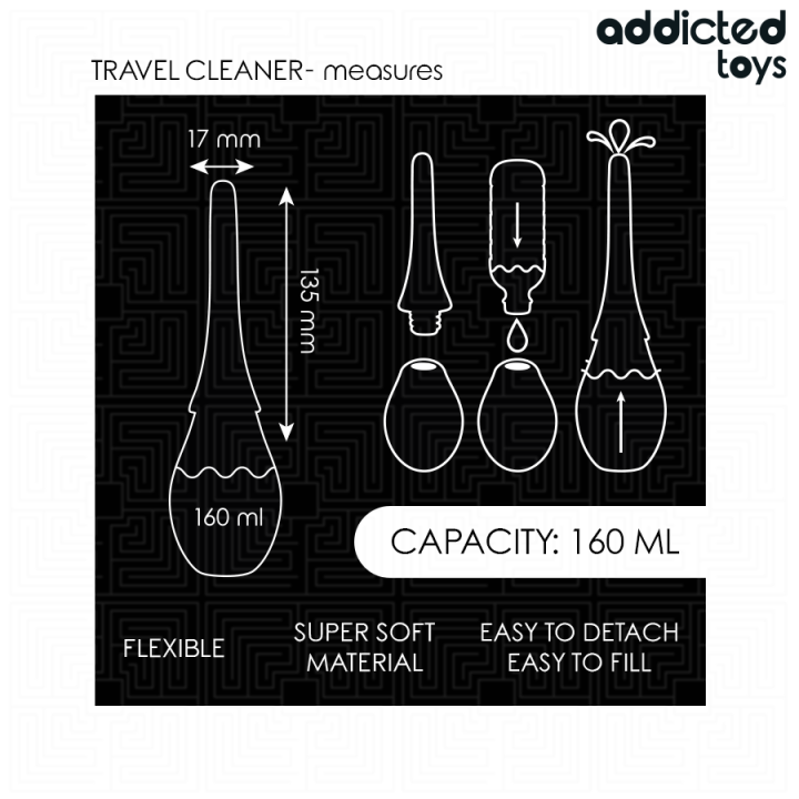 ADDICTED TOYS - NETTOYEUR DE VOYAGE MODÈLE 3