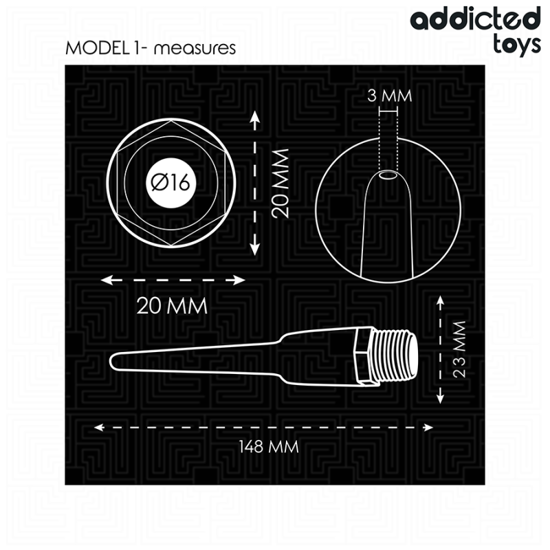 ADDICTED TOYS - NETTOYANT ANAL AVEC ADAPTATEUR UNIVERSEL MODÈLE 1
