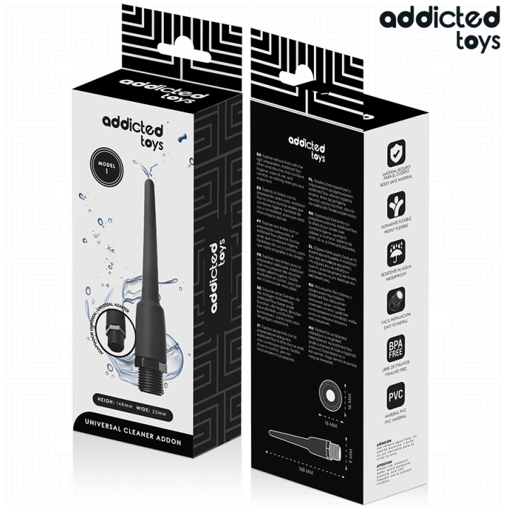 ADDICTED TOYS - NETTOYANT ANAL AVEC ADAPTATEUR UNIVERSEL MODÈLE 1