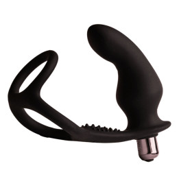 ROCKS-OFF - RO-ZEN RRO PLUG ANAL AVEC ANNEAU PÉNIS VIBRANT NOIR