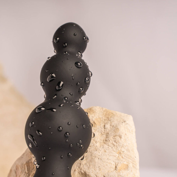 ROCKS-OFF - PETITE SENSATIONS BUBBLES ANAL PLUG VIBRATEUR NOIR