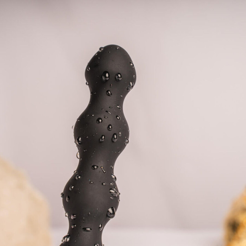 ROCKS-OFF - PETITE SENSATIONS PERLES ANAL PLUG VIBRATEUR NOIR