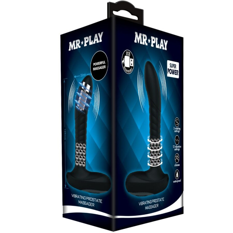 MR PLAY - MASSEUR DE PROSTATE AVEC ROTATION ET VIBRATION