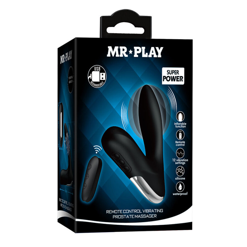 MR PLAY - MASSEUR DE PROSTATE AVEC TÉLÉCOMMANDE À VIBRATIONS