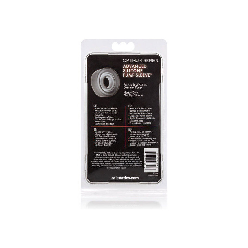 CALEXOTICS - MANCHON DE POMPE EN SILICONE ADV NOIR