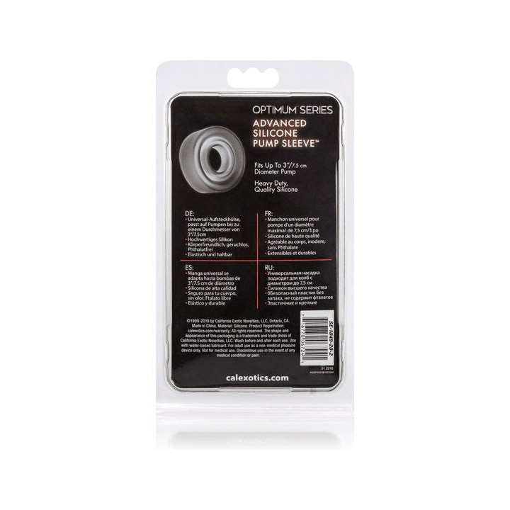 CALEXOTICS - MANCHON DE POMPE EN SILICONE ADV NOIR