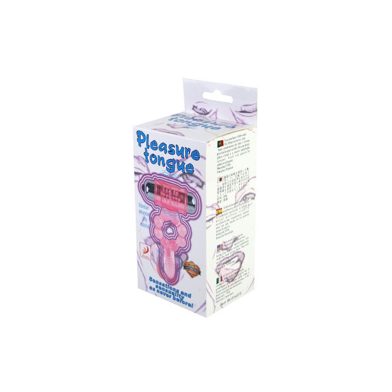BAILE - ANNEAU SILICONE 10 RYTHMES DE LANGUE AVEC VIBRATION ROSE