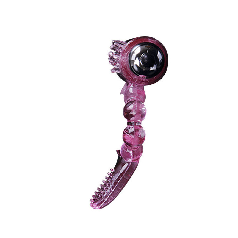 BAILE - ANNEAU SILICONE 10 RYTHMES DE LANGUE AVEC VIBRATION ROSE
