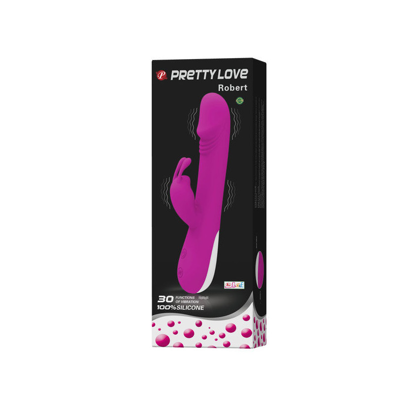PRETTY LOVE - FLIRTATION VIBRATEUR ROBERT AVEC STIMULATEUR DE CLITORIS