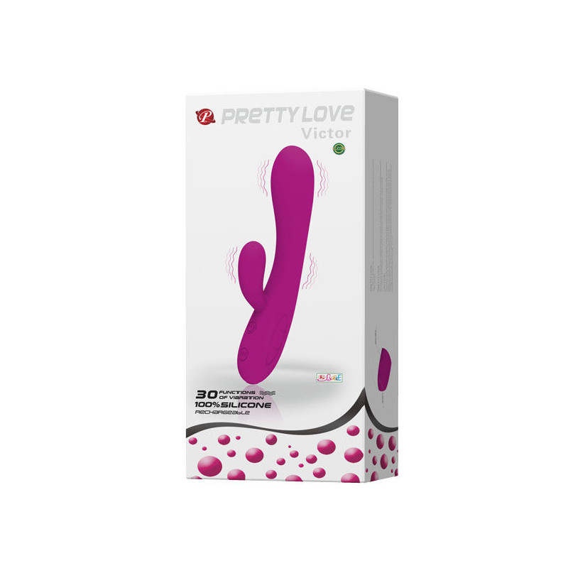 PRETTY LOVE - SMART VIBRATEUR VICTOR AVEC STIMULATEUR DE CLITORIS