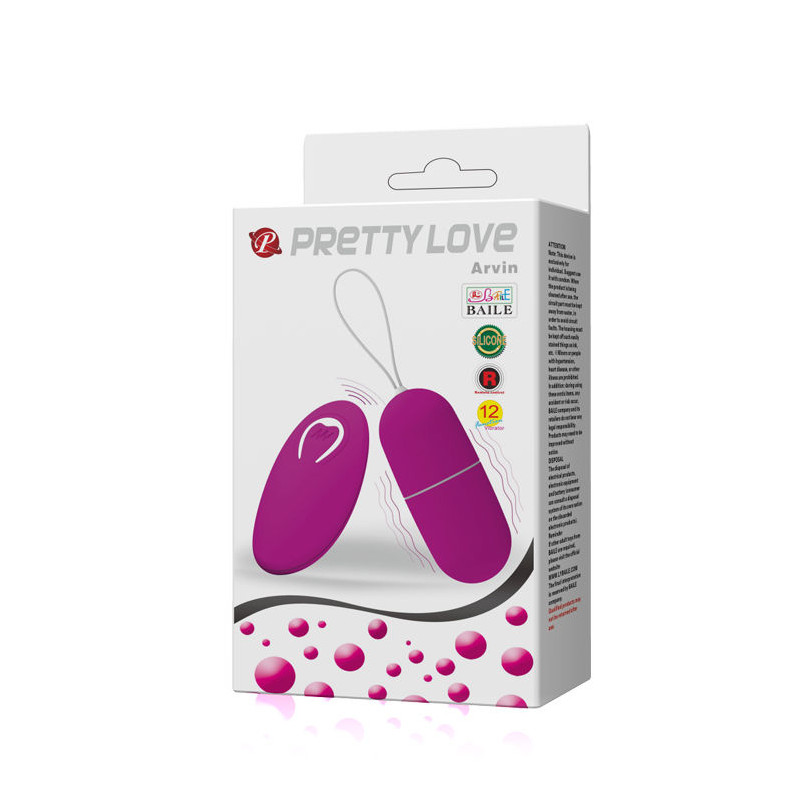PRETTY LOVE - OEUF VIBRANT ARVIN TÉLÉCOMMANDE 12V