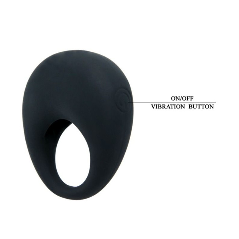 PRETTY LOVE - TRAP ANNEAU VIBRATEUR NOIR