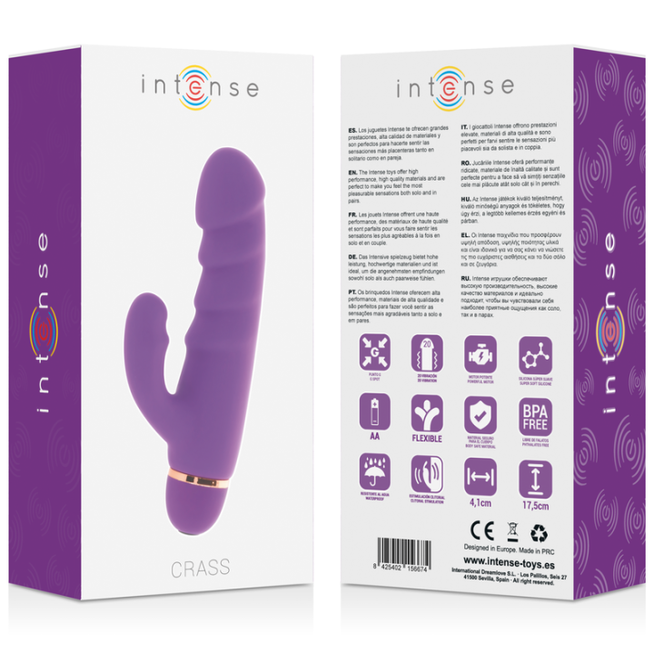 INTENSE - CRASS 20 VITESSES SILICONE LILAS