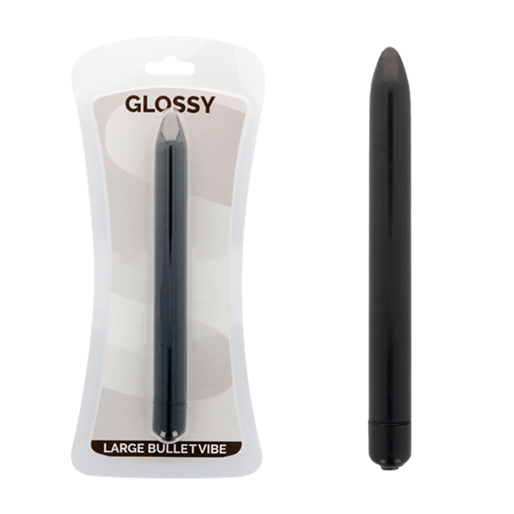 GLOSSY - VIBRATEUR SLIM NOIR