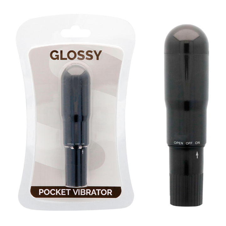 GLOSSY - VIBRATEUR DE POCHE NOIR