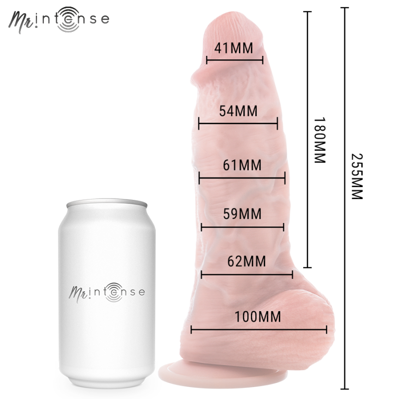 MR INTENSE - GODEMICHET EN SILICONE SPENCER GRAND PÉNIS 25,5 CM -Ø- 6,2 CM