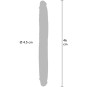 GET REAL - GODEMICHET EN SILICONE À DOUBLE EXTRÉMITÉ CARAMEL 46 CM