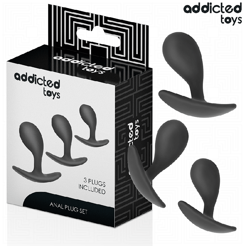 ADDICTED TOYS - LOT DE 3 PLUG ANAL MODÈLE 3