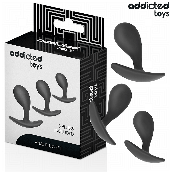 ADDICTED TOYS - LOT DE 3 PLUG ANAL MODÈLE 3