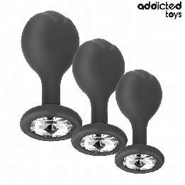 ADDICTED TOYS - LOT DE 3 PLUG ANAL AVEC BIJOU