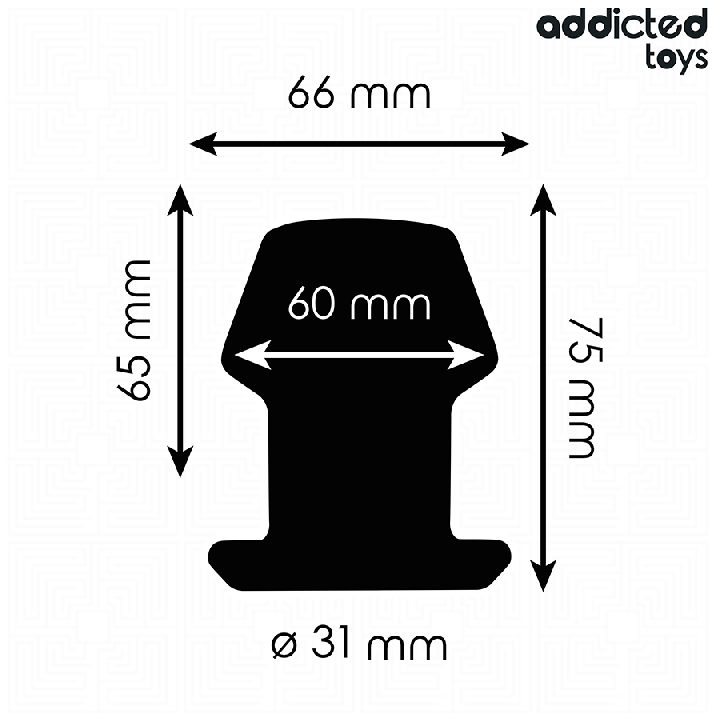 ADDICTED TOYS - PLUG ANAL CREUX EXTRÊME TAILLE S 7,5 CM