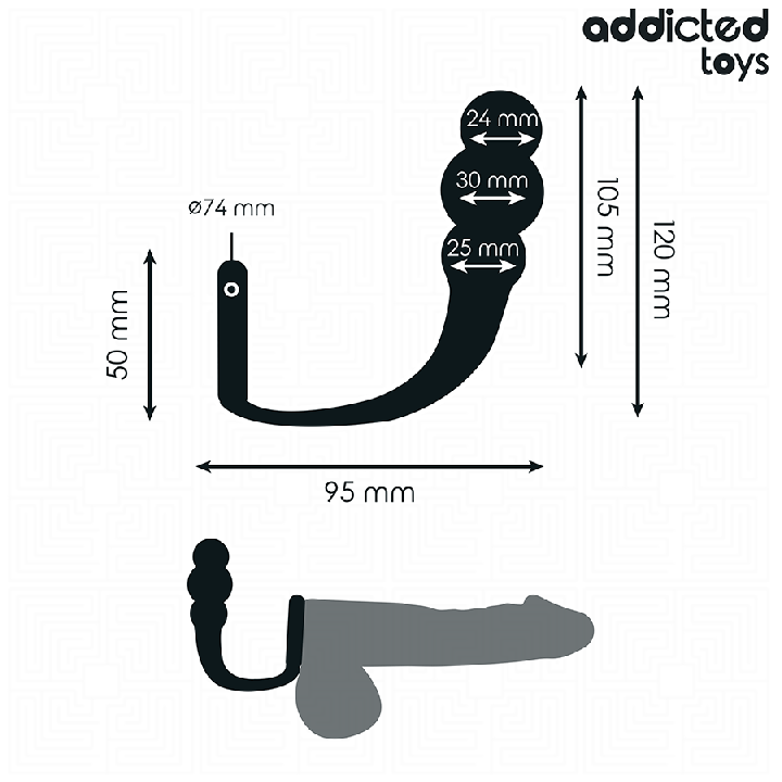 ADDICTED TOYS - PLUG ANAL AVEC ANNEAU MODÈLE 1
