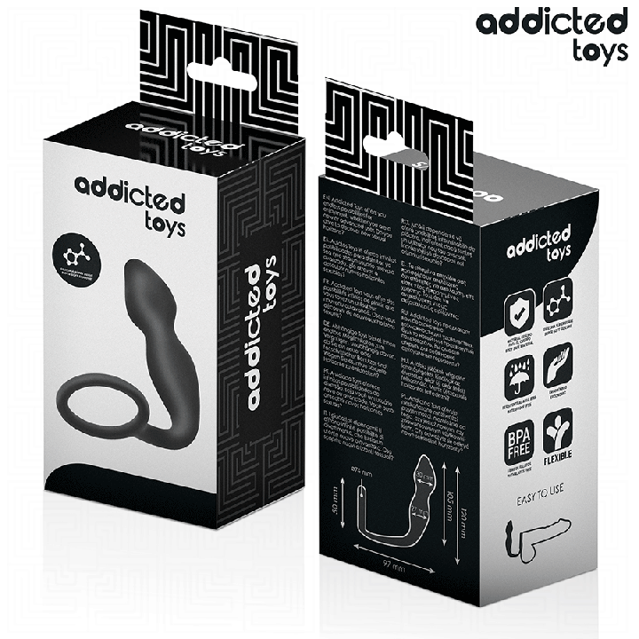 ADDICTED TOYS - PLUG ANAL AVEC ANNEAU MODÈLE 2