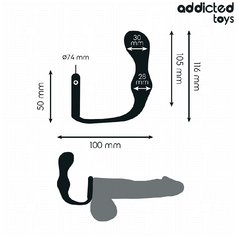 ADDICTED TOYS - PLUG ANAL AVEC ANNEAU MODÈLE 3