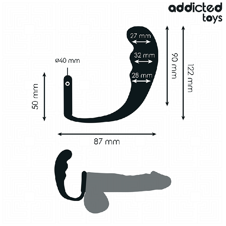 ADDICTED TOYS - PLUG ANAL AVEC ANNEAU MODÈLE 4