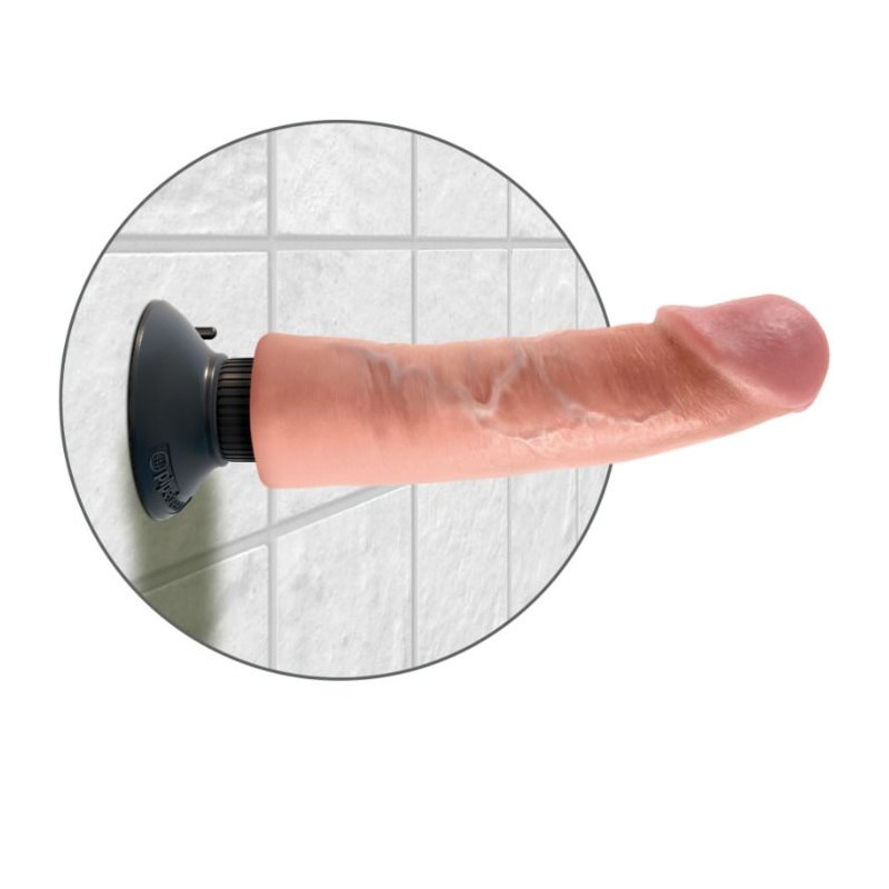 KING COCK - GODE VIBRATEUR 23 CM NATUREL