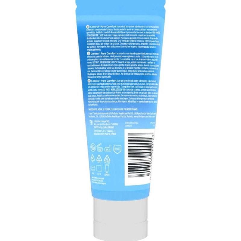 CONTROL - PURE COMFORT LUBRIFIANT HYDRATATION INTENSE 80 ML