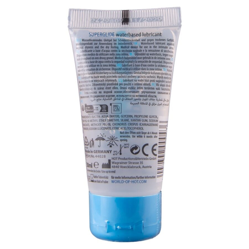 CHAUD - SUPERGLIDE LIQUID PLEASURE LUBRIFIANT À BASE D'EAU 30 ML