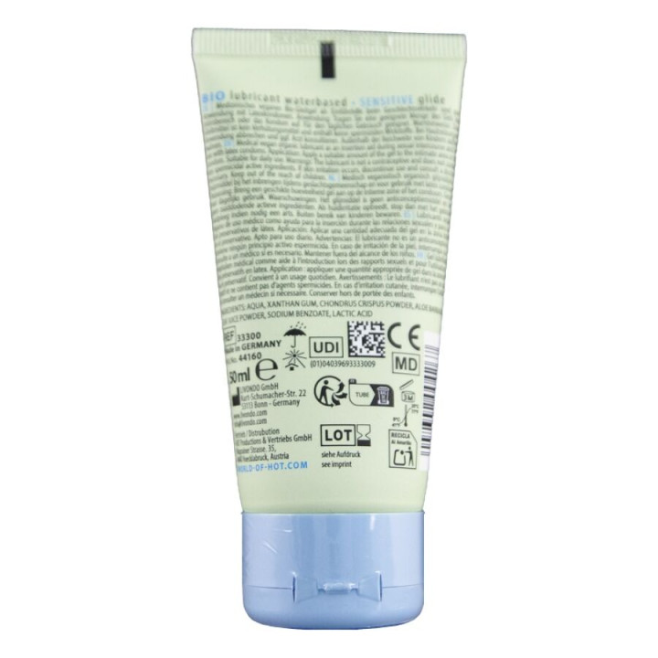 HOT - BIO LUBRIFIANT À BASE D'EAU SENSITIV 50 ML