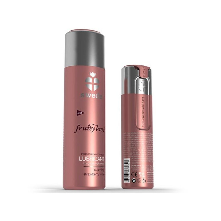 SWEDE - FRUITY LOVE LUBRIFIANT VIN MOUSSEUX FRAISE 100 ML