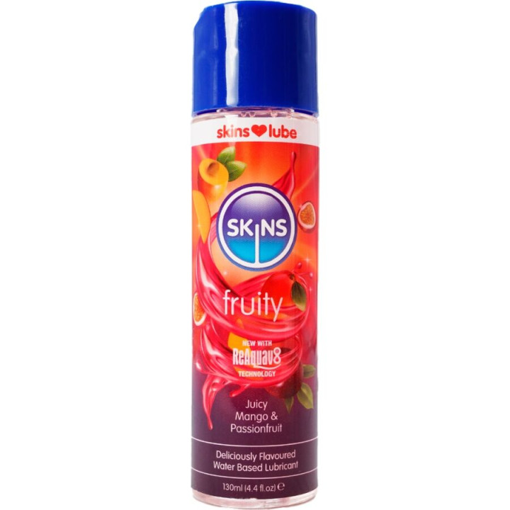 SKINS - LUBRIFIANT FRUITÉ À BASE D'EAU MANGUE & FRUIT DE LA PASSION 130 ML