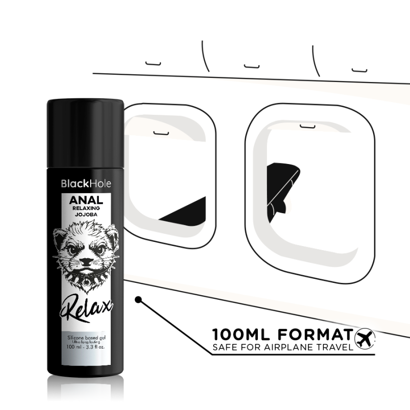 BLACK HOLE - RELAXANT ANAL JOJOBA RELAX BASE SILICONE 100 ML