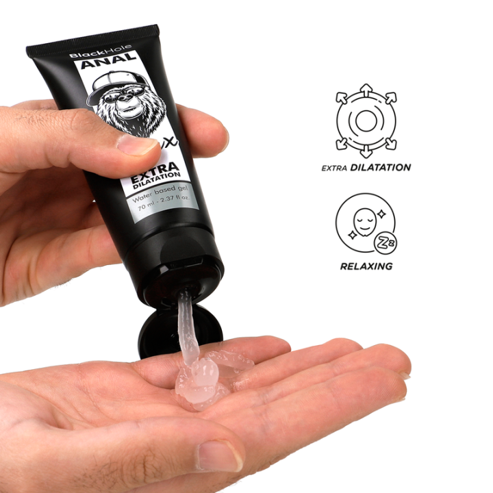 BLACK HOLE - GEL DE DILATATION ANALE À BASE D'EAU 70 ML