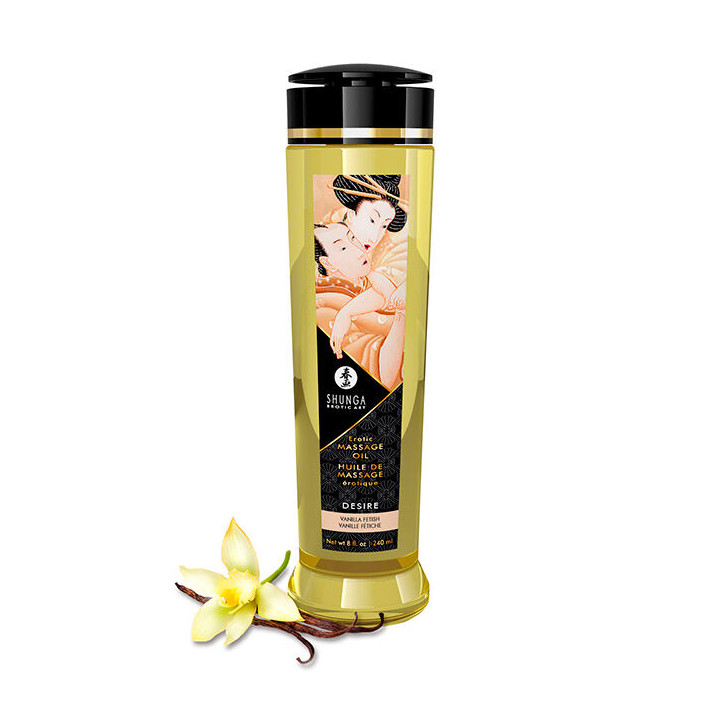 SHUNGA - HUILE DE MASSAGE ÉROTIQUE DÉSIR 240 ML