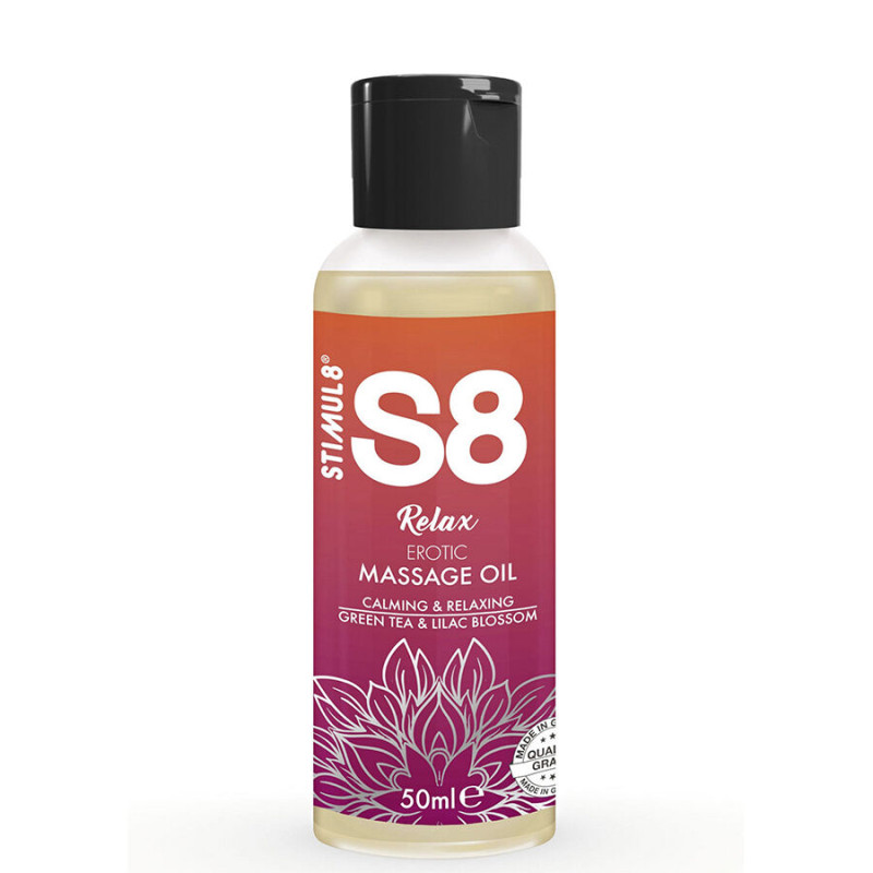 STIMUL8 - S8 RELAX HUILE DE MASSAGE ÉROTIQUE THÉ VERT 50 ML