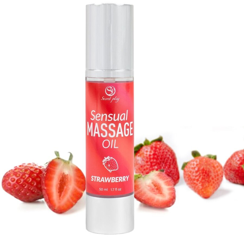 SECRETPLAY - HUILE DE MASSAGE À LA FRAISE