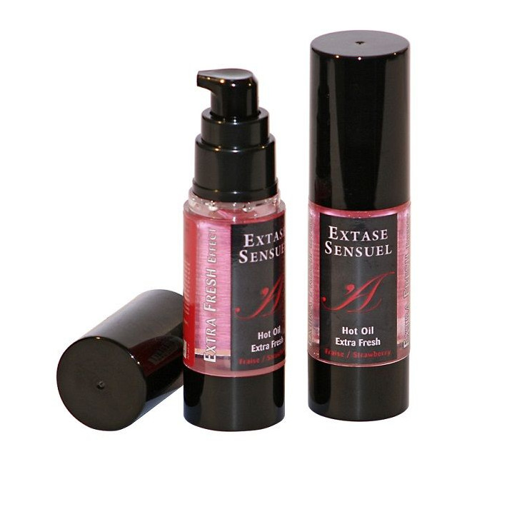 EXTASE SENSUAL - HUILE DE MASSAGE EFFET FRAISE EXTRA FRAÎCHE 30 ML