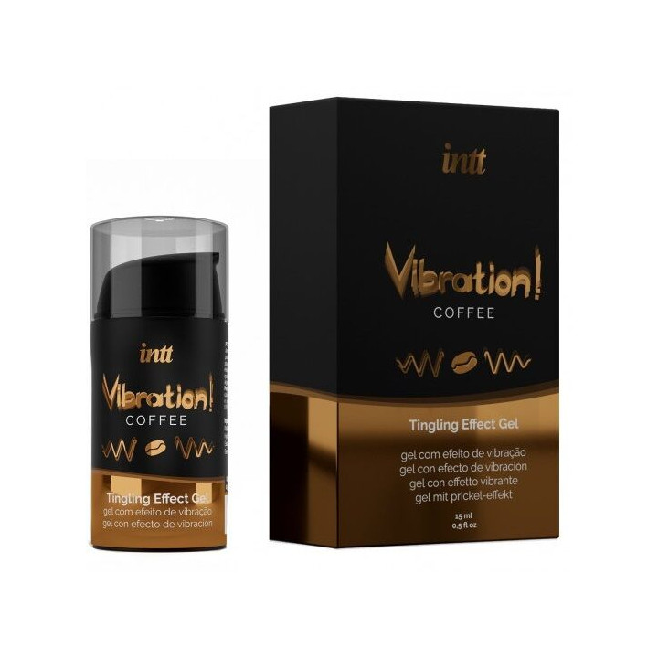 INTT MASSAGE & ORAL SEX - GEL DE MASSAGE SAVEUR CAFÉ EFFET CHAUD
