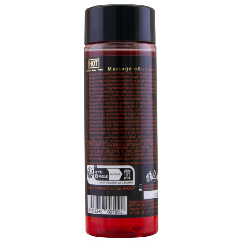 HOT - HUILE DE MASSAGE CHAUFFANTE 100 ML