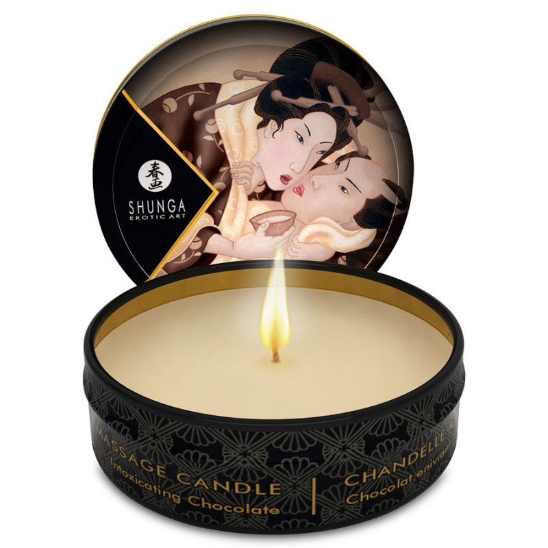 SHUNGA - MINI CARESSE À LA BOUGIE PRÉSENTOIR BOUGIES DE MASSAGE 24 UNITÉS