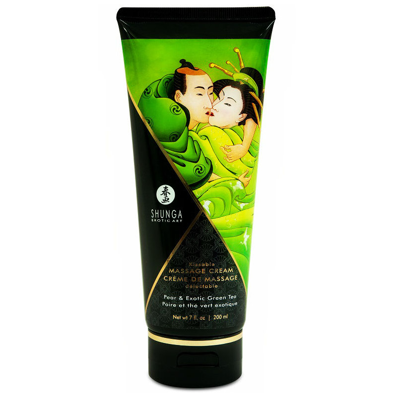 SHUNGA - CRÈME DE MASSAGE POIRE & THÉ VERT 200 ML