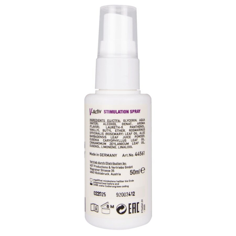 HOT - V-ACTIV SPRAY STIMULANT POUR FEMME 50 ML