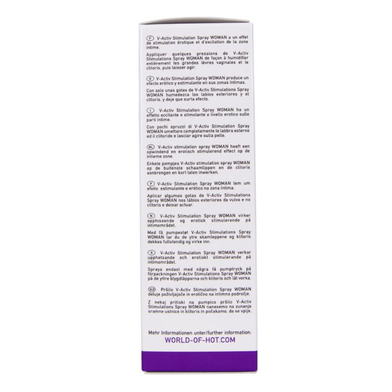 HOT - V-ACTIV SPRAY STIMULANT POUR FEMME 50 ML